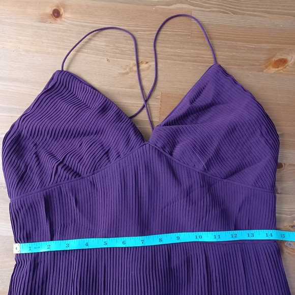 Banana Republic Dress Petite Size 6 Color Plum burgandy - Picture 7 of 14